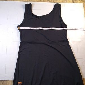 #585 Women's Med Extra Long stretch knit floor length dress